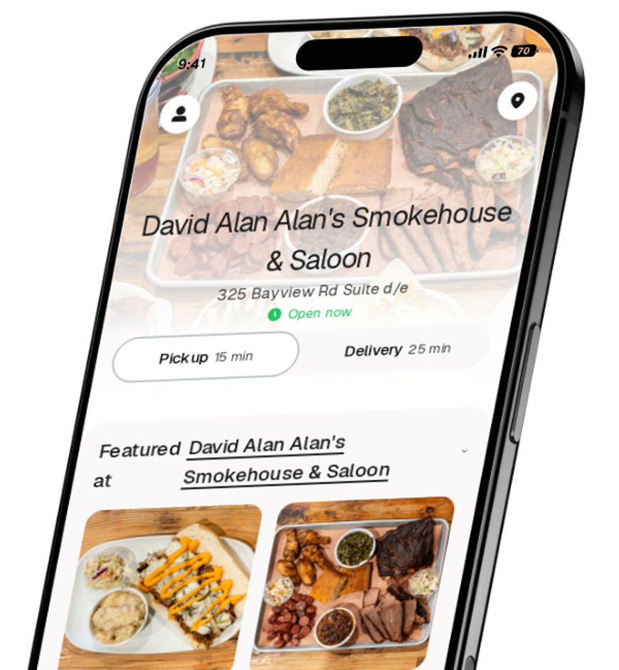 David Alan Alan's Smokehouse & Saloon app preview